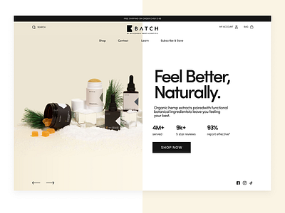 Cosmetics Product Landing Page