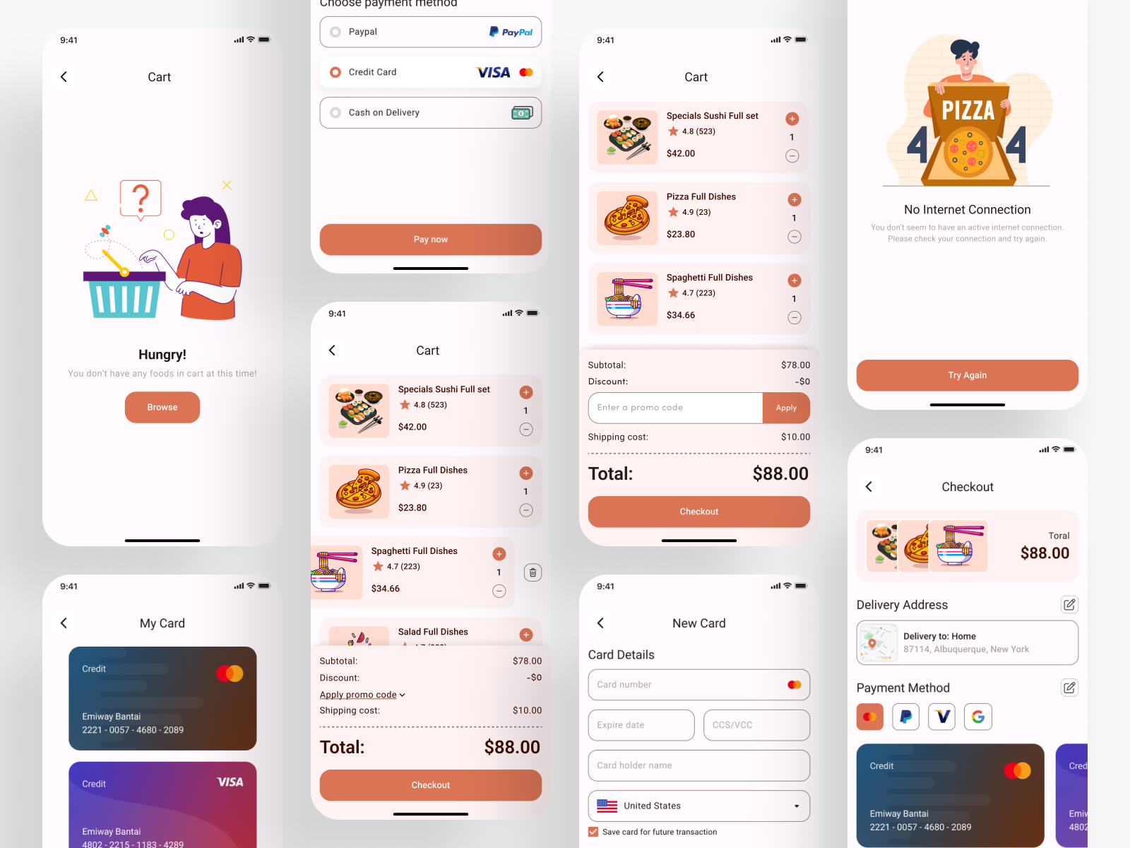 Food Delivery Mobile App (cart Checkout Empty) By Parves Ahamad On Dribbble