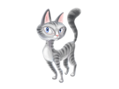 Cat cat cats character illustration illustrations photoshop