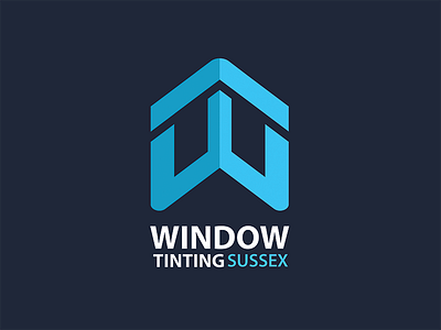 Window Tinting Sussex business design illustrator logo vector window tinting sussex