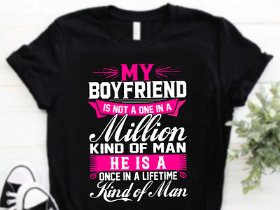 My friend is not a one a million kind of man typography t shirt