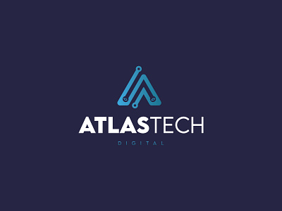 ATLASTECH - Logo Design branding design graphic design illustration logo vector