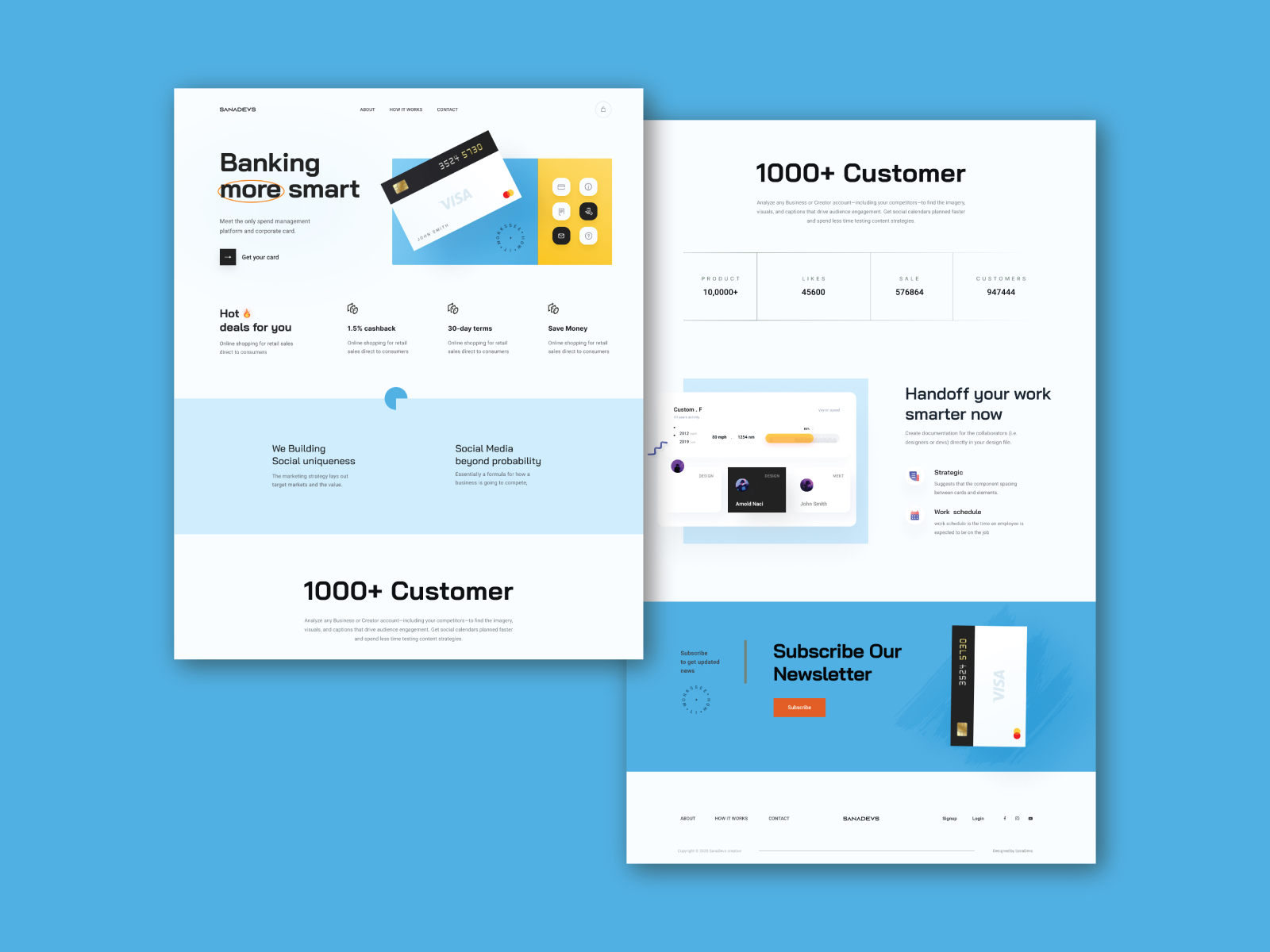 Landing Page Design by Arnold Naci on Dribbble