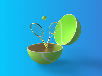 Tennis ball 3d art 3d logo animation ball cinema4d design redshift sport tennis