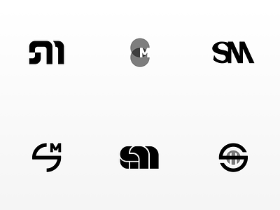 SM Throwaways brand brand identity branding logo monogram monogram design monogram letter mark personal logo print throwaways vector