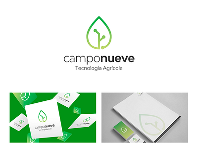 Campo Nueve agriculture argentina branding branding and identity design icon identity tecnology vector