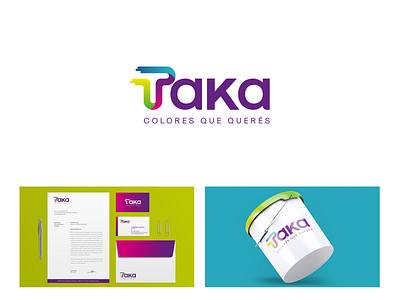 Pinturas Taka branding branding and identity color graphic design logo paint stationery