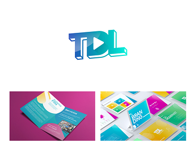 TDL branding branding and identity design icon illustration logo tv vector