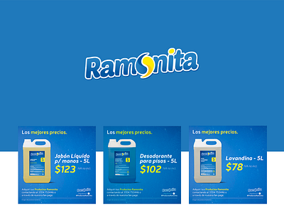 Ramonita branding branding and identity cleanning design drugstore icon logo packaging typography