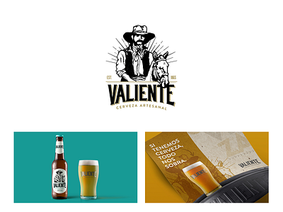 Cerveza Valiente argentina beer branding branding and identity cerveza design gaucho illustration logo