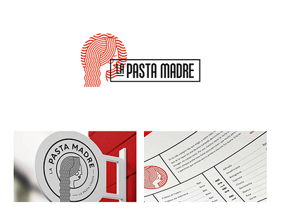 La Pasta Madre brand branding branding and identity design fast food icon illustration italian logo marca pasta restaurant vector