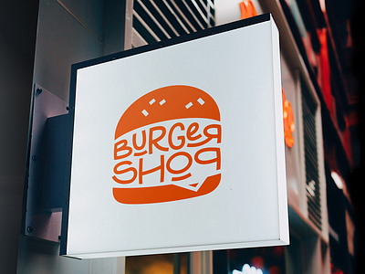 Burger Shop branding branding and identity burger design food graphic design icon illustration logo street food vector