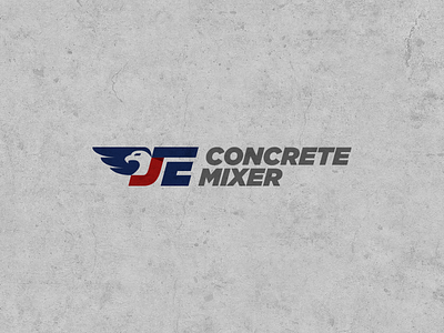 JE Concrete Mixer america arquitecture branding branding and identity bulding concrete design graphic design icon illustration industrial logo vector