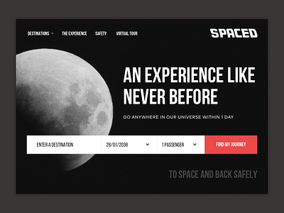 SPACED | Homepage Concept