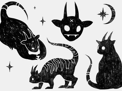 Dark cute creatures