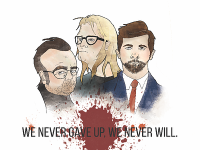 The Lone Gunmen digital illustration illustration