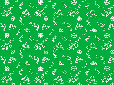 Green Tôm - Vietnamese Restaurant Branding Pattern