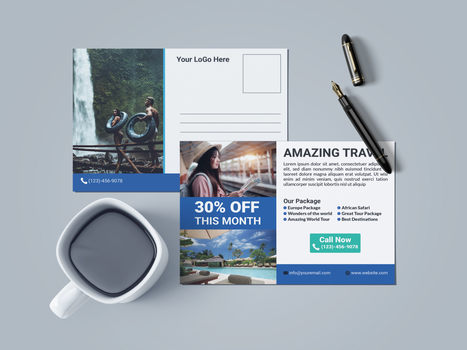 Postcard 21 by Monjur Hossain on Dribbble