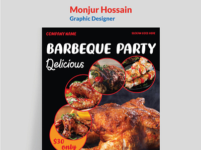 Restaurant menu flyer design