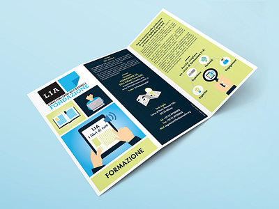 Corporate Tri Fold leaflet for Fondazione Lia