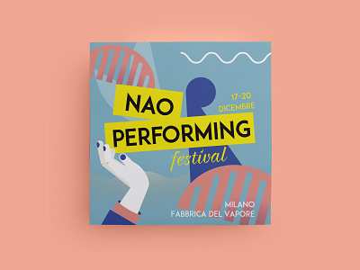 NAO performing festival booklet brochure dance editorial festival folder graphic illustration