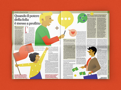 sharing economy – il manifesto business editorial illustration il manifesto illustration money newspaper sharing economy