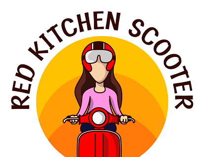 Red scooter kitchen logo red scoter