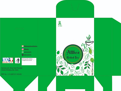 Packaging design branding design designgraphic drink green health herbal illustration initial letter logo initial logo lette lettermark logo packaging tea ui vector warn