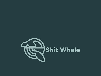 Whale logo branding design illustration initial letter logo initial logo lette lettermark logo modern pictorial simple ui vector whale
