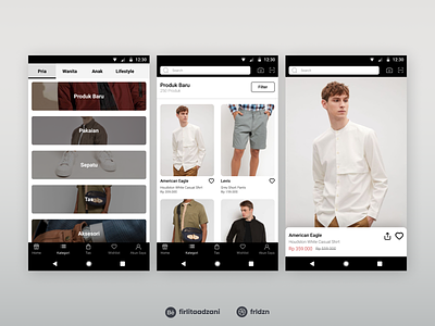 Fashion E-Commerce Mobile App Design