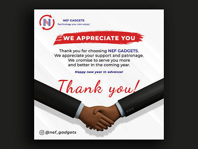 Thank you flyer eflyer flyer gadget store design gadgets graphics design handz photoshop photoshop flyer social media square flyer