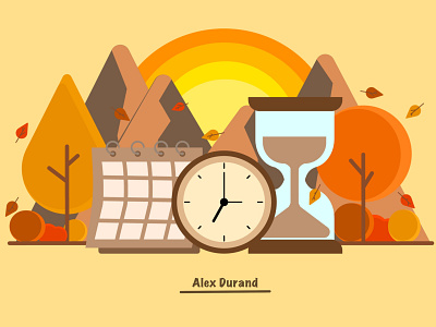 Landscape vector illustration