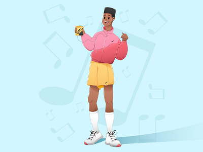 Feel the music. 🎵🎶 adobe character characterdesign design illustration illustrator ipadpro music vector vector character