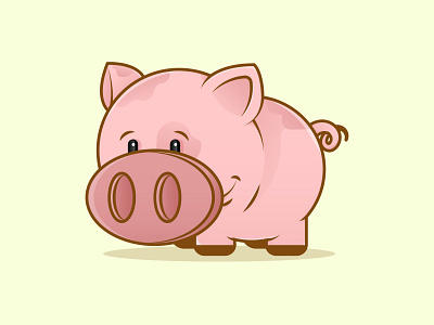 Pink Pig. 🐽 adobe character characterdesign design freelance freelance illustrator freelancer guatemala illustration illustrator llustrator pig vector vector design