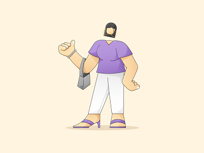 Diva. 💅🏼 character characterdesign design flat character illustration illustrator vector vector character