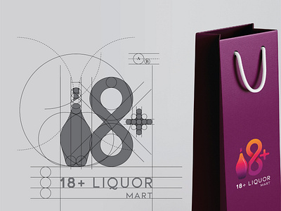 18+ Liquor Mart Logo/Branding