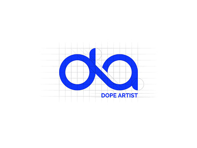 DA | Dope Artist Logo Process branding design dope graphic design icon illustration logo logo design process typography vector