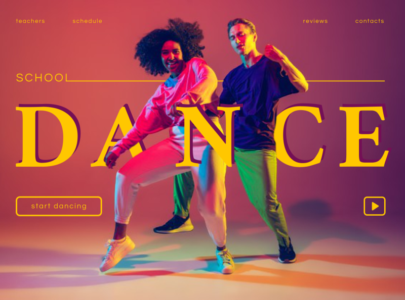 Dance School site by Yulya Voronina on Dribbble