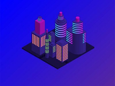 Isometric Modern City Concept