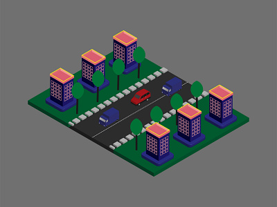 Isometric Flat Buildings Design