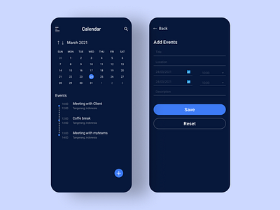 Calendar App Mobile