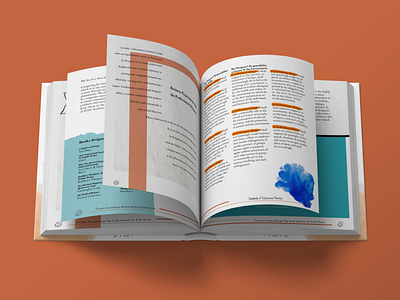 "A Client's Guide to Design" Publication design layout layoutdesign page page design page layout publication publication design watercolor watercolors