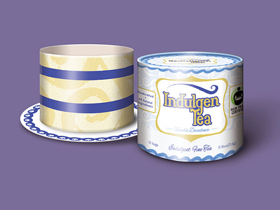 Indulgen Tea Brand Packaging Mockup