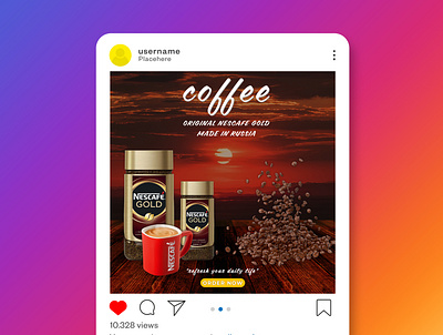 Coffee Social Media Banner Design advertising banner design coffe banner design facebook post graphic design instagram post photoshop social media banner social media banner post social media design web banner