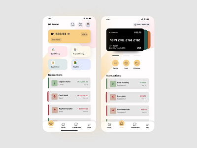 Mobile App - Finance App Redesigned