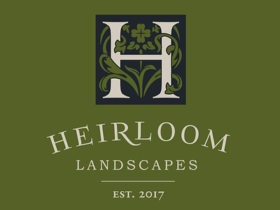 Heirloom Landscapes illustration logo