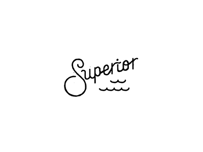 Superior Lettering great lakes handletter handlettered lake superior lettering logo logotype superior type water