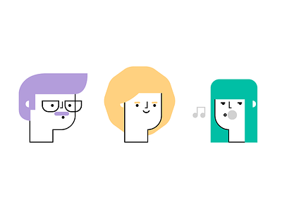 Character challenge character human illustration lines minimal pastel people portrait shapes