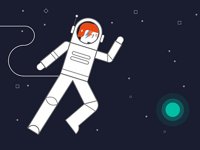 Ground Control to Major Tom astronaut bowie davidbowie earth fanart space space oddity stardust stars tribute