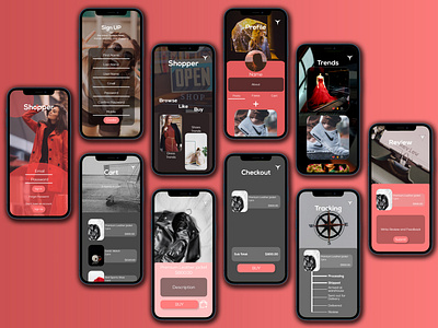 Dynamic Fashion Trend Ecommerce app app app design branding design dynamic dynamic identity eccomerce fluid illustration logo simple ui ui design uidesign uiux